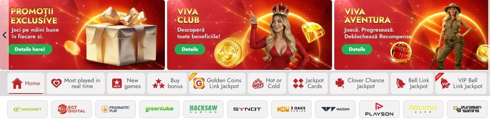 Browse casino promotions and providers.